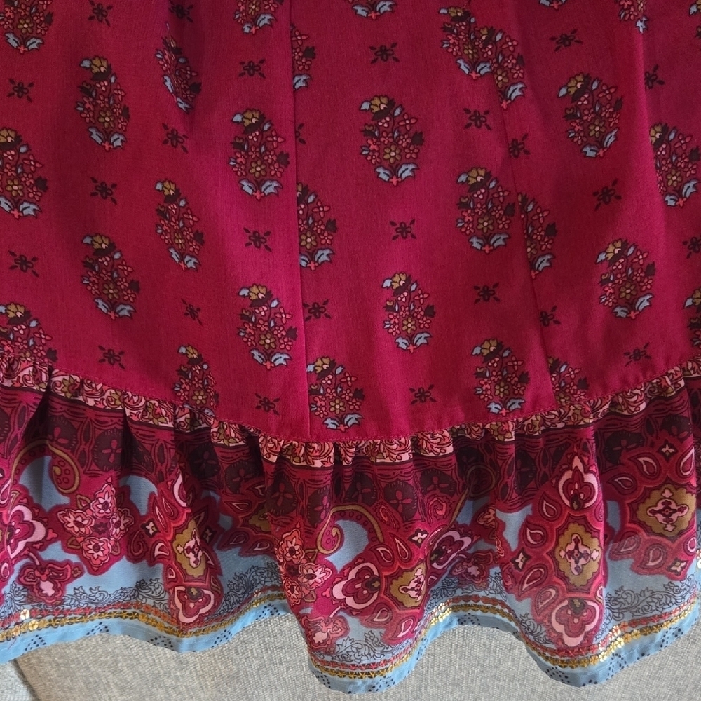 Monsoon London Dress From India Fabric & Style To Die For 12-18 Mos BOHO WHIMSY! - Picture 13 of 16